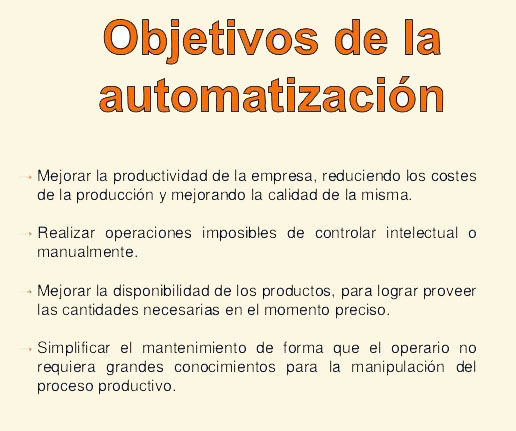 automatizacion-indus-22 objetivos de la automatización